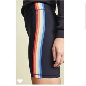 Spiritual gangster bike shorts rainbow stripe XS excellent like-new condition
